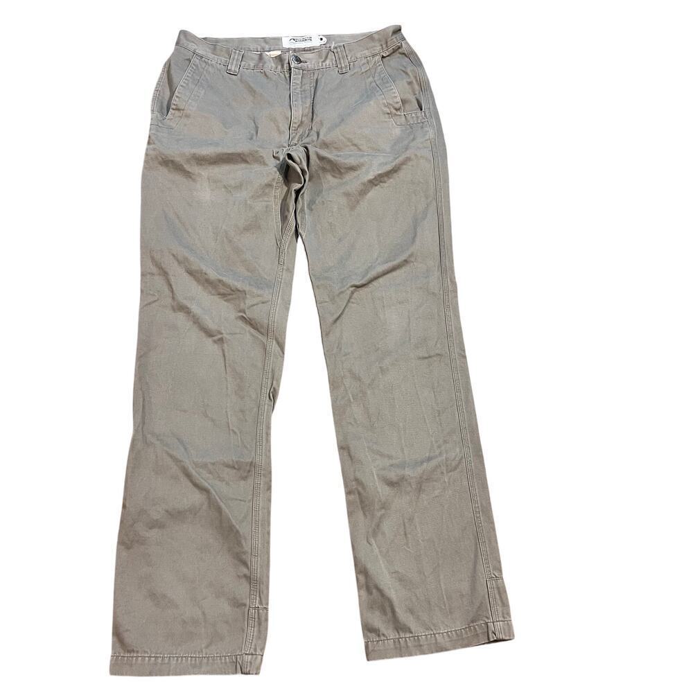 Mountain Khakis Olive Green Chino Khaki Pants Men’s Size 36 x 33 Casual Slim Fit